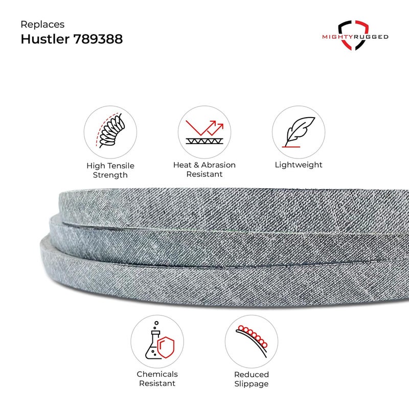 MightyRugged 789388 Deck Belt Replacement for Hustler, Length 152", Heavy-Duty, Durable, Aramid Cord Belt Replaces 789388, 484088, 041-1490-00 on Hustler Mini Z, Super Z, X-One, FasTrak Series Zero Turn Lawn Mower - Image 4